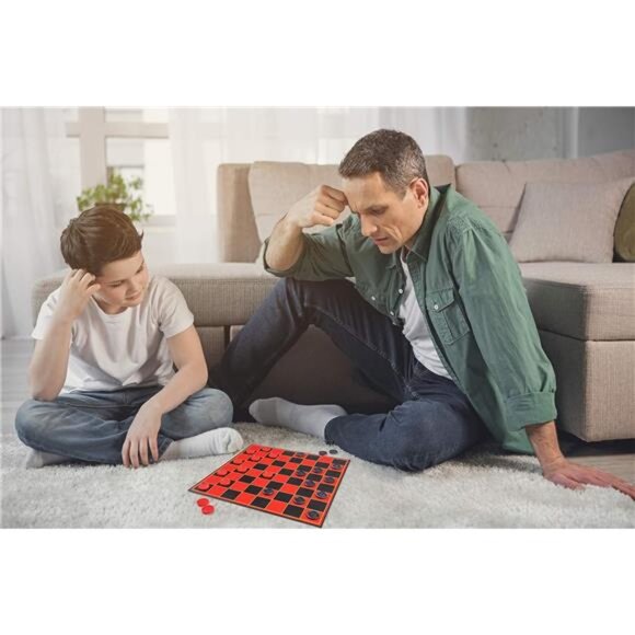 Checkers Board for Kids– Fun Checkerboard Game for Boys and Girls - Picture 6 of 7
